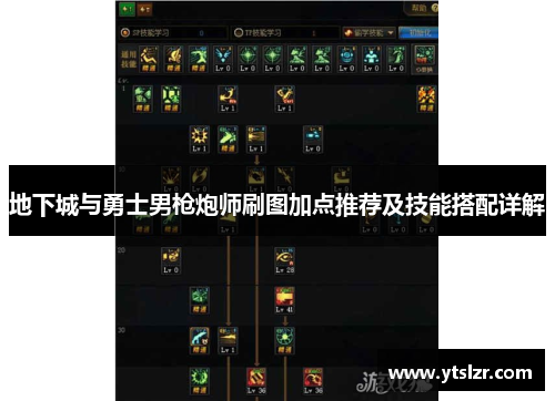 地下城与勇士男枪炮师刷图加点推荐及技能搭配详解